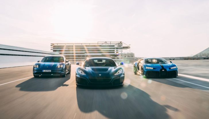 Bugatti Rimac Porsche 2021
