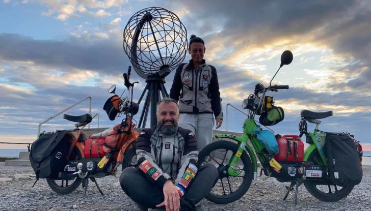 La sfida da record di Mirco e Alice: da Montecchio a Capo Nord in Ciao - Foto 7 di 13