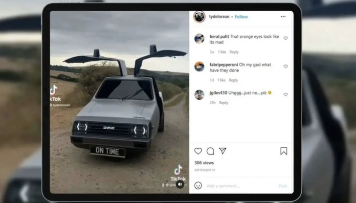 Ritorno al Futuro discutibile con la DeLorean a tre ruote - Foto 3 di 7