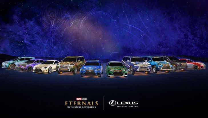 Lexus pubblicizza i supereroi Marvel con dieci personalizzazioni “Eternals” - Foto 1 di 11