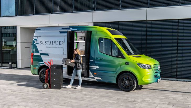 Mercedes verso il “carbon neutral” con il prototipo eSprinter Sustaineer - Foto 8 di 9