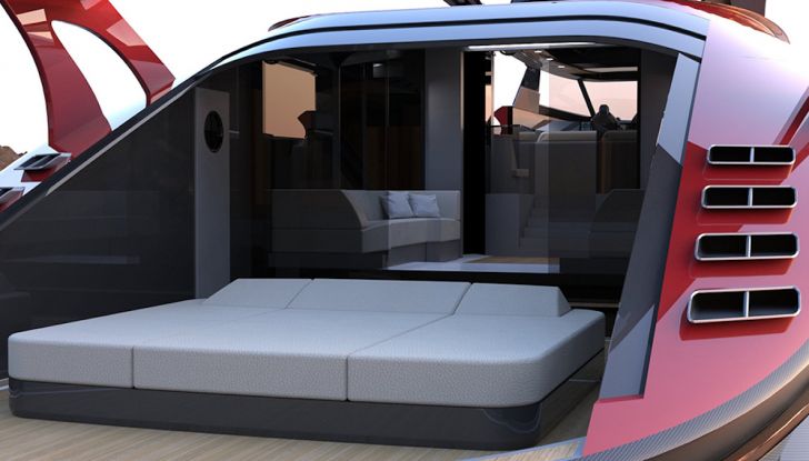 Lazzarini Design firma lo yacht con una Ferrari incorporata - Foto 1 di 12