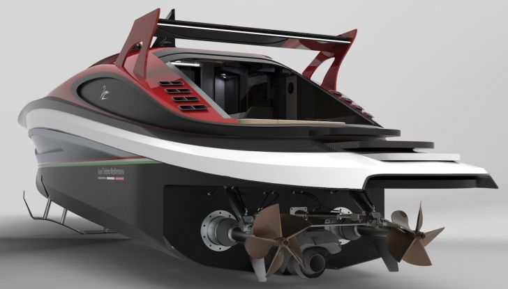 Lazzarini Design firma lo yacht con una Ferrari incorporata - Foto 11 di 12