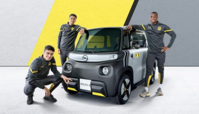 Opel Rocks-e 09: ecco la livrea coi colori del Borussia Dortmund