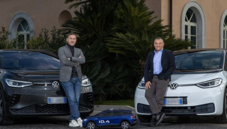 Volkswagen: Francesco Totti nuovo ambasciatore delle auto elettriche - Foto 3 di 8