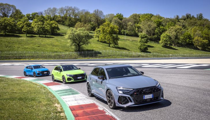 [VIDEO] Audi RS3 Sportback, prova in pista al Mugello: con l’RS Torque Splitter va anche di traverso! - Foto 10 di 28