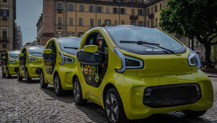 A Torino la flotta car sharing Enjoy di Eni diventa elettrica con 100 city car XEV YOYO - Foto 13 di 16