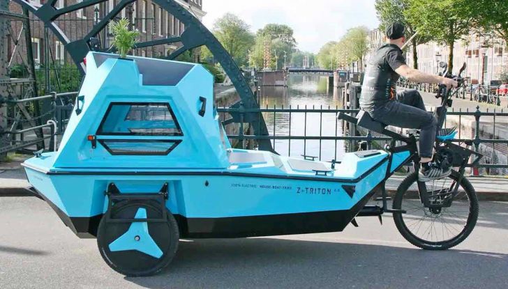 Z-Triton 2.0: il piccolo camper acquatico a pedalata assistita si aggiorna - Foto 2 di 5
