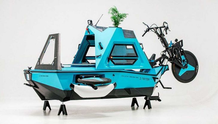 Z-Triton 2.0: il piccolo camper acquatico a pedalata assistita si aggiorna - Foto 3 di 5