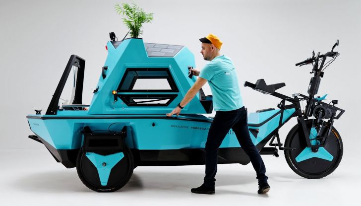 Z-Triton 2.0: il piccolo camper acquatico a pedalata assistita si aggiorna - Foto 4 di 5