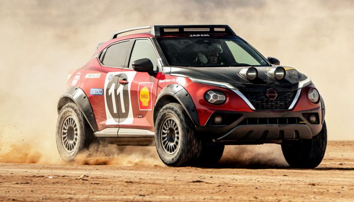Nissan Juke Hybrid: il prototipo Rally Tribute a tutta velocità nel deserto! - Foto 1 di 14
