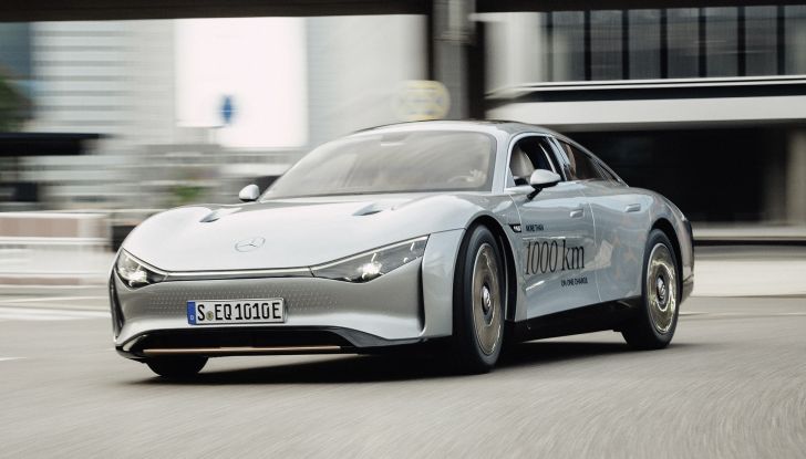 Mercedes Vision EQXX: raggiunto il record di 1.202 km con la singola ricarica - Foto 4 di 8