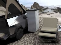 Tesla Cybertruck: con il modulo Space Campers è pronto per le vacanze!