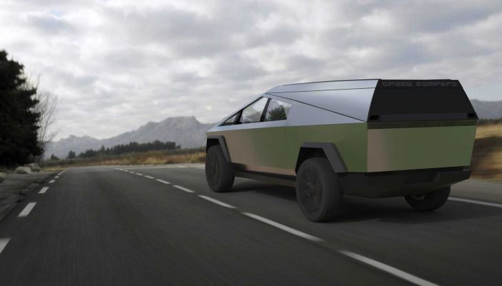 Tesla Cybertruck: con il modulo Space Campers è pronto per le vacanze! - Foto 6 di 9