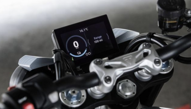 Triumph: completati i test su strada sul prototipo elettrico TE-1 - Foto 7 di 14