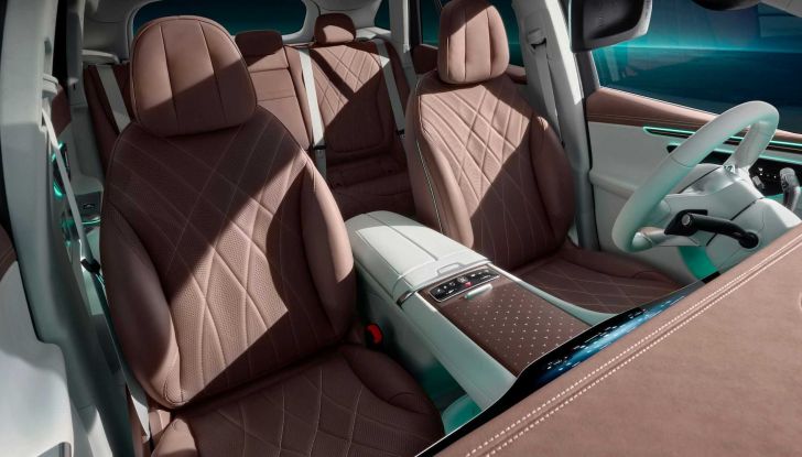 Mercedes EQE SUV: pubblicate le prime immagini degli interni - Foto 5 di 5