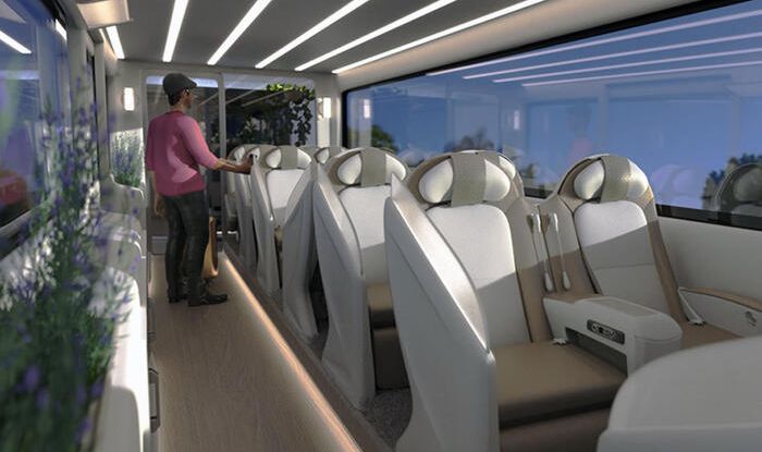 Symone, la bisarca per auto che diventa un autobus di lusso - Foto 4 di 5