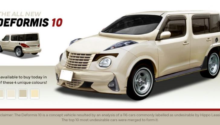 Deformis 10: le 10 auto più brutte sono state combinate in un progetto digitale - Foto 2 di 5