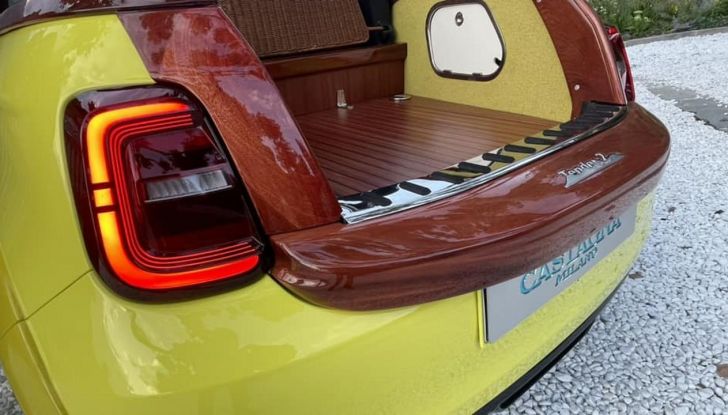 Castagna Tender2: la Fiat 500 Elettrica diventa una one-off per un hotel - Foto 17 di 18