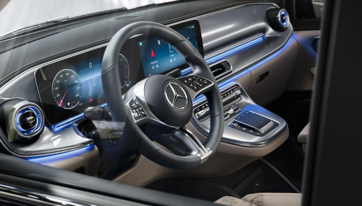 Mercedes Classe V 2024: debutta il nuovo restyling del van tedesco - Foto 23 di 122
