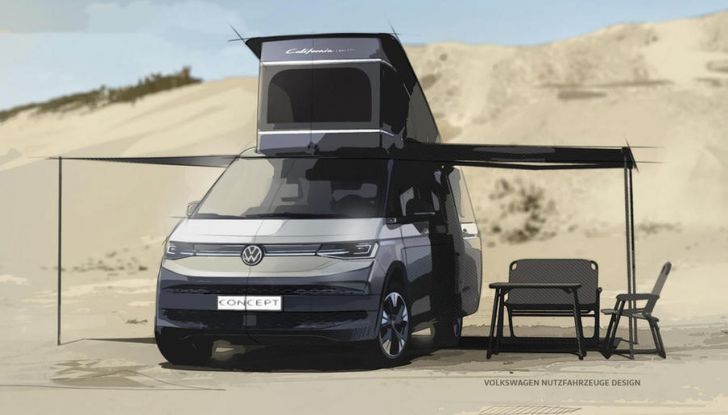 Volkswagen California T7 bozzetti