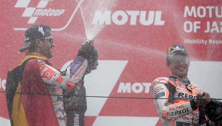 MotoGP 2023, GP Giappone: Martin ringrazia la pioggia, Bagnaia e Marquez sul podio - Foto 3 di 10