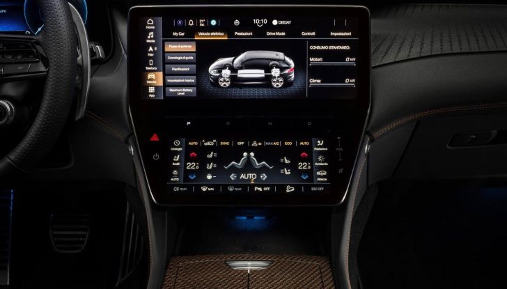 Maserati Grecale Folgore: caratteristiche, versioni, abitacolo, dotazioni, prestazioni e prezzi - Foto 7 di 16