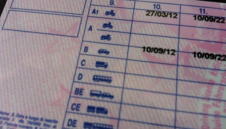 Patente moto categoria A A1 A2 AM