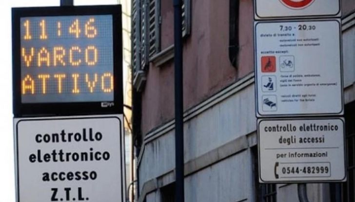 Multe zona traffico limitato