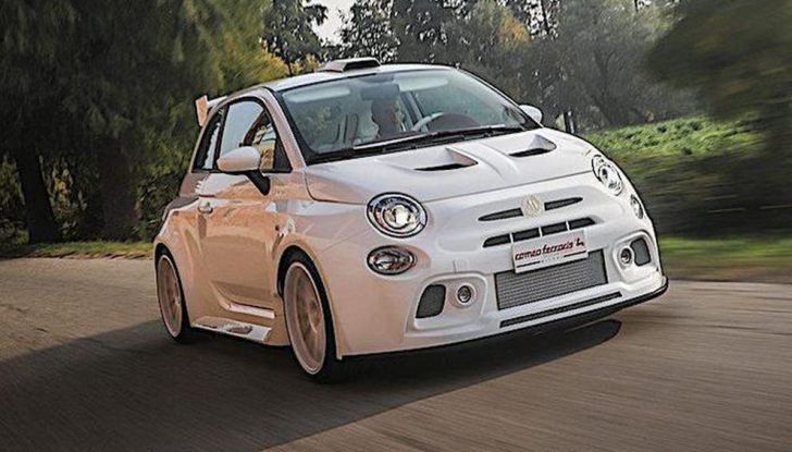 La Fiat 500 Abarth Cinquone by Romeo Ferraris da 360 CV alla 6 ore di Vallelunga - Foto 2 di 5