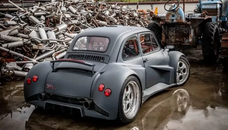 Fiat 500 con motore 6.2 V12 da 580 CV di una Lamborghini Murcielago - Foto 5 di 7