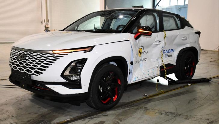 Omoda 5 EV conquista cinque stelle nei test di sicurezza Euro NCAP e ANCAP - Foto 7 di 21