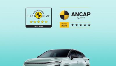 Omoda 5 EV conquista cinque stelle nei test di sicurezza Euro NCAP e ANCAP