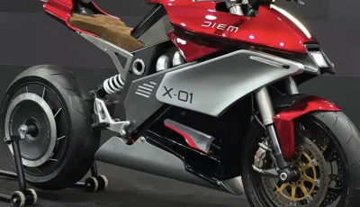 Diem X-01, la moto elettrica con motore assiale integrato nel mozzo